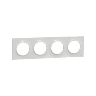 Schneider Electric S520708A1, Odace Styl, Gri, Dörtlü Çerçeve