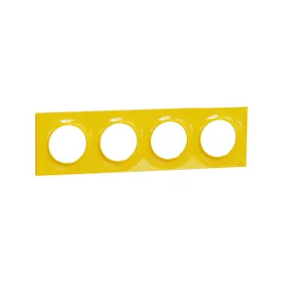 Schneider Electric S520708G, Odace Styl, Amber, Dörtlü Çerçeve