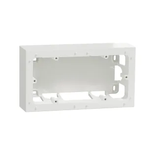 Schneider Electric S520764, Odace, Beyaz, İkili Sıva Üstü Kasa