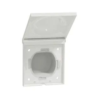 Schneider Electric S520772, Odace, Beyaz, Anahtar ve Priz Ürünleri için Kapaklı Çerçeve, IP44
