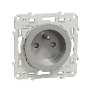 Schneider Electric S530059, Odace, Alüminyum, UPS Priz, Çerçevesiz