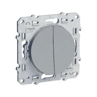 Schneider Electric S530211, Odace, Alüminyum, Komütatör Anahtar, Çerçevesiz