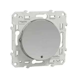 Schneider Electric S530276, Odace, Alüminyum, Liht Anahtarı, Işıklı, Çerçevesiz