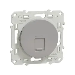 Schneider Electric S530471, Odace, Alüminyum, Data İnternet Prizi, RJ45, CAT 5e-UTP, Çerçevesiz