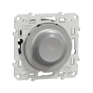 Schneider Electric S530519, Odace, Alüminyum, Vavien LED Dimmer, 40-400VA, RL Tip, Çerçevesiz