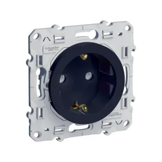 Schneider Electric S540057, Odace, Antrasit, Topraklı Priz, Çerçevesiz
