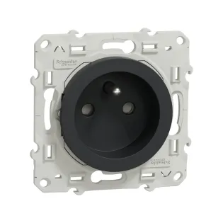 Schneider Electric S540059, Odace, Antrasit, UPS Priz, Çerçevesiz
