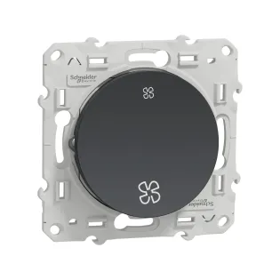Schneider Electric S540233, Odace, Antrasit, Fan Kontrol Anahtarı, Çerçevesiz