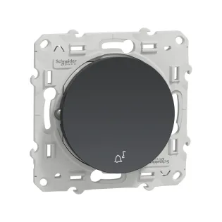 Schneider Electric S540246, Odace, Antrasit, Liht Anahtarı, Zil İşaretli, Çerçevesiz