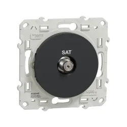 Schneider Electric S540446, Odace, Antrasit, SAT Prizi, Sonlu, Çerçevesiz