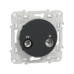 Schneider Electric S540451, Odace, Antrasit, TV ve R Prizi, Bağımsız, Çerçevesiz
