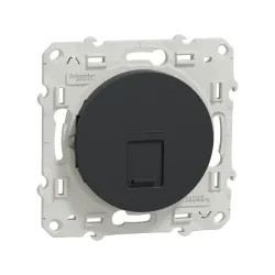 Schneider Electric S540471, Odace, Antrasit, Data İnternet Prizi, RJ45, CAT 5e-UTP, Çerçevesiz