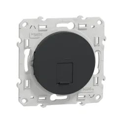 Schneider Electric S540475, Odace, Antrasit, Data İnternet Prizi, RJ45, CAT 6-UTP, Çerçevesiz