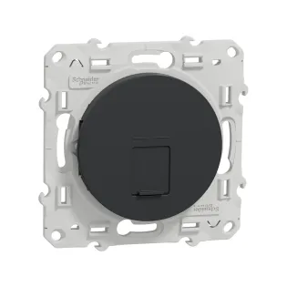 Schneider Electric S540475, Odace, Antrasit, Data İnternet Prizi, RJ45, CAT 6-UTP, Çerçevesiz