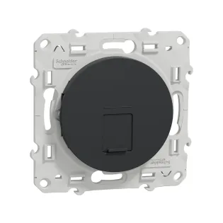 Schneider Electric S540476, Odace, Antrasit, Data İnternet Prizi, RJ45, CAT 6-STP, Çerçevesiz
