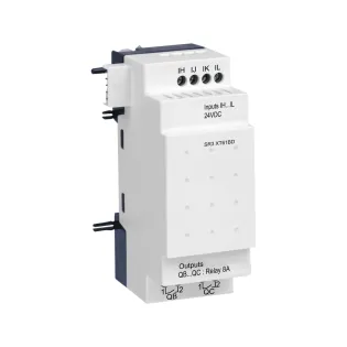 Schneider Electric SR3XT61BD, Zelio Logic, Modüler Akıllı Röleler için Genişletme Modülü, 4 Dijital Giriş, 2 Röle Çıkış, 24 Volt DC