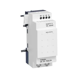 Schneider Electric SR3XT61FU, Zelio Logic, Modüler Akıllı Röleler için Genişletme Modülü, 4 Dijital Giriş, 2 Röle Çıkış, 100-240 Volt AC