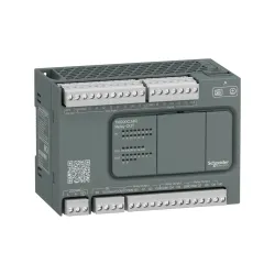 Schneider Electric TM200C24R, Modicon M200, Kompakt Tip Programlanabilir Lojik Kontrolör (PLC), 14 Dijital Giriş, 10 Röle Çıkış, 100-240 Volt AC