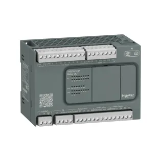 Schneider Electric TM200C24R, Modicon M200, Kompakt Tip Programlanabilir Lojik Kontrolör (PLC), 14 Dijital Giriş, 10 Röle Çıkış, 100-240 Volt AC