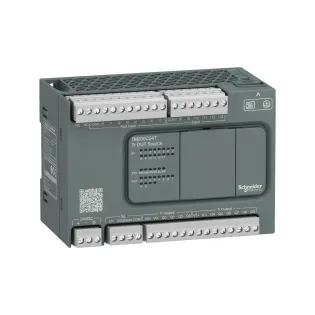 Schneider Electric TM200C24T, Modicon M200, Kompakt Tip Programlanabilir Lojik Kontrolör (PLC), 14 Dijital Giriş, 10 Transistör Çıkış, 24 Volt DC