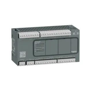 Schneider Electric TM200C40R, Modicon M200, Kompakt Tip Programlanabilir Lojik Kontrolör (PLC), 24 Dijital Giriş, 16 Röle Çıkış, 100-240 Volt AC