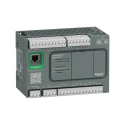 Schneider Electric TM200CE24R, Modicon M200, Ethernetli Kompakt Tip Programlanabilir Lojik Kontrolör (PLC), 9 Dijital Giriş, 7 Röle Çıkış, 100-240 Volt AC
