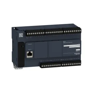 Schneider Electric TM221C40R, Modicon M221, Kompakt Tip Programlanabilir Lojik Kontrolör(PLC), 24 Dijital Giriş, 16 Röle Çıkış, 2 Analog Çıkış, 100-240 Volt AC
