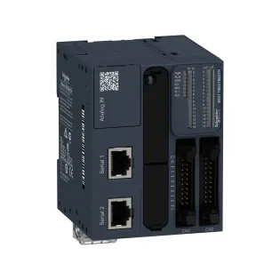 Schneider Electric TM221M32TK, Modicon M221, Modüler Tip Programlanabilir Lojik Kontrolör(PLC), 16 Dijital Giriş, 16 Transistör Çıkış, 2 Analog Çıkış, 24 Volt DC