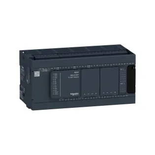 Schneider Electric TM241C40T, Modicon M241, Kompakt Tip Programlanabilir Lojik Kontrolör(PLC), 24 Dijital Giriş, 16 Transistör Çıkış, 24 Volt DC