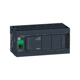 Schneider Electric TM241CE40R, Modicon M241, Kompakt Tip Programlanabilir Lojik Kontrolör(PLC), 24 Dijital Giriş, 16 Röle Çıkış, 100-240 Volt AC, Ethernet