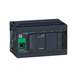 Schneider Electric TM241CEC24R, Modicon M241, Kompakt Tip Programlanabilir Lojik Kontrolör(PLC), 14 Dijital Giriş, 10 Röle Çıkış, 100-240 Volt AC, CanOpen, Ethernet