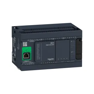 Schneider Electric TM241CEC24R, Modicon M241, Kompakt Tip Programlanabilir Lojik Kontrolör(PLC), 14 Dijital Giriş, 10 Röle Çıkış, 100-240 Volt AC, CanOpen, Ethernet