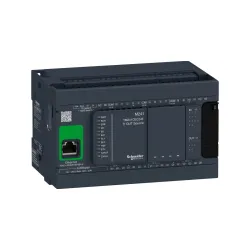 Schneider Electric TM241CEC24T, Modicon M241, Kompakt Tip Programlanabilir Lojik Kontrolör(PLC), 14 Dijital Giriş, 10 Transistör Çıkış, 24 Volt DC, CanOpen, Ethernet