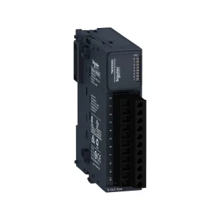 Schneider Electric TM3DQ8U, Modicon TM3, Programlanabilir Lojik Kontrolörler için Dijital Çıkış Modülü, 8 Transistör Çıkış(Source)
