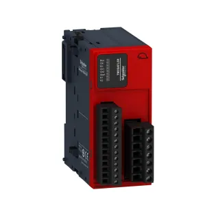 Schneider Electric TM3SAFL5R, Modicon TM3, Programlanabilir Lojik Kontrolörler için Makine Emniyet Modülü, 2 Fonksiyon, CAT3