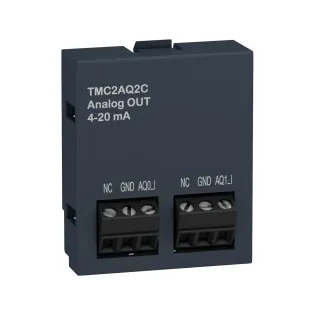 Schneider Electric TMC2AQ2C, Modicon M221, Programlanabilir Lojik Kontrolörler için Kartuş Tip Analog Çıkış Modülü, 2 Analog Çıkış(4-20mA)