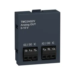 Schneider Electric TMC2AQ2V, Modicon M221, Programlanabilir Lojik Kontrolörler için Kartuş Tip Analog Çıkış Modülü, 2 Analog Çıkış(0-10V)