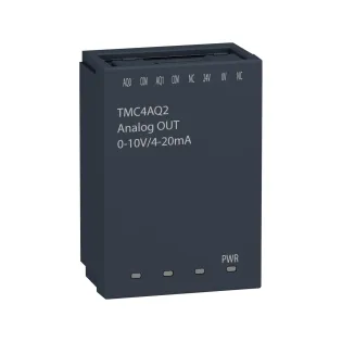 Schneider Electric TMC4AQ2, Modicon M241, Programlanabilir Lojik Kontrolörler için Kartuş Tip Analog Çıkış Modülü, 2 Analog Çıkış