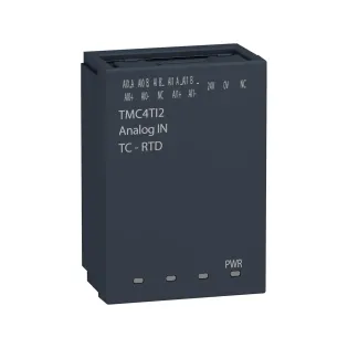 Schneider Electric TMC4TI2, Modicon M241, Programlanabilir Lojik Kontrolörler için Kartuş Tip Sıcaklık Giriş Modülü, 2 Sıcaklık Girişi