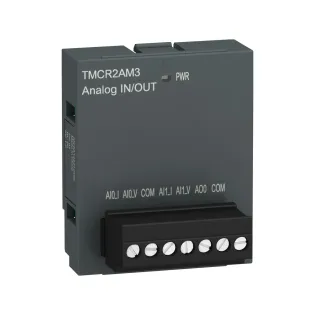 Schneider Electric TMCR2AM3, Modicon M200, Programlanabilir Lojik Kontrolörler için 12 Bit Analog Giriş Çıkış Kartuşu, 2 Analog Giriş, 1 Analog Çıkış