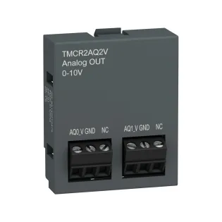 Schneider Electric TMCR2AQ2V, Modicon M200, Programlanabilir Lojik Kontrolörler için 12 Bit Analog Çıkış Kartuşu, 2 Gerilim Çıkışı