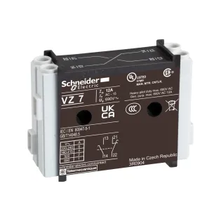 Schneider Electric VZ7, TeSys Vario, V*F Şalterler için Yardımcı Kontak, 1NA+1NK, Geç Kapayan, Erken Açan Kontak