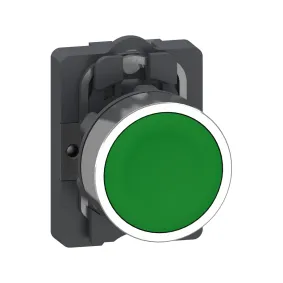 Schneider Electric XA2AA31, Harmony Stil 2, Yeşil, Yaylı Buton, 1NA, 22mm