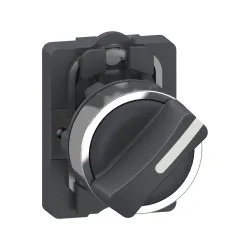Schneider Electric XA2AD21, Harmony Stil 2, Siyah, Mandal Buton, 0-1 Konumlu, 1NA, 22mm
