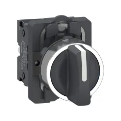 Schneider Electric XA2AD33, Harmony Stil 2, Siyah, Mandal Buton, 1-0-2 Konumlu, 2NA, 22mm