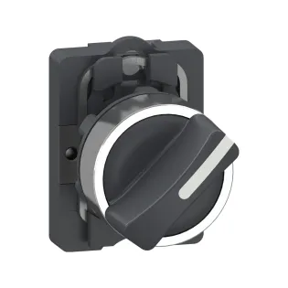 Schneider Electric XA2AD41, Harmony Stil 2, Siyah, Geri Dönüşlü Mandal Buton, 0-1 Konumlu, 1NA, 22mm