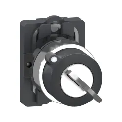 Schneider Electric XA2AG21, Harmony Stil 2, Siyah, Kilitli Mandal Buton, 0-1 Konumlu, Anahtarı Sol Konumda Çıkarılabilir, 1NA, 22mm