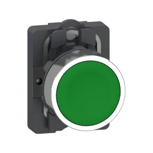 Schneider Electric XA2AH031, Harmony Stil 2, Yeşil, Kalıcı Buton, 1NA, 22mm