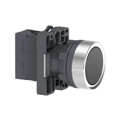 Schneider Electric XA2EA21, Harmony Stil 2, Siyah, Yaylı Buton, 1NA, 22mm