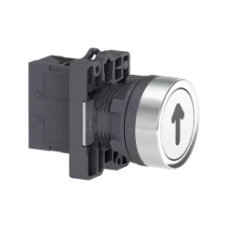 Schneider Electric XA2EA3341, Harmony Stil 2, Beyaz, "↑" Ok İşaretli Yaylı Buton, 1NA, 22mm